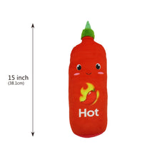 Load image into Gallery viewer, 24&quot; Yum Yum Smoochy Pals Hot Sause Plush Pillow (68127HOTSAUCE)