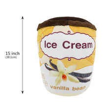 Load image into Gallery viewer, 15&quot; Yum Yum Smoochy Pals Vanilla Quart Ice Cream Plush Pillow (68127VANILLA)